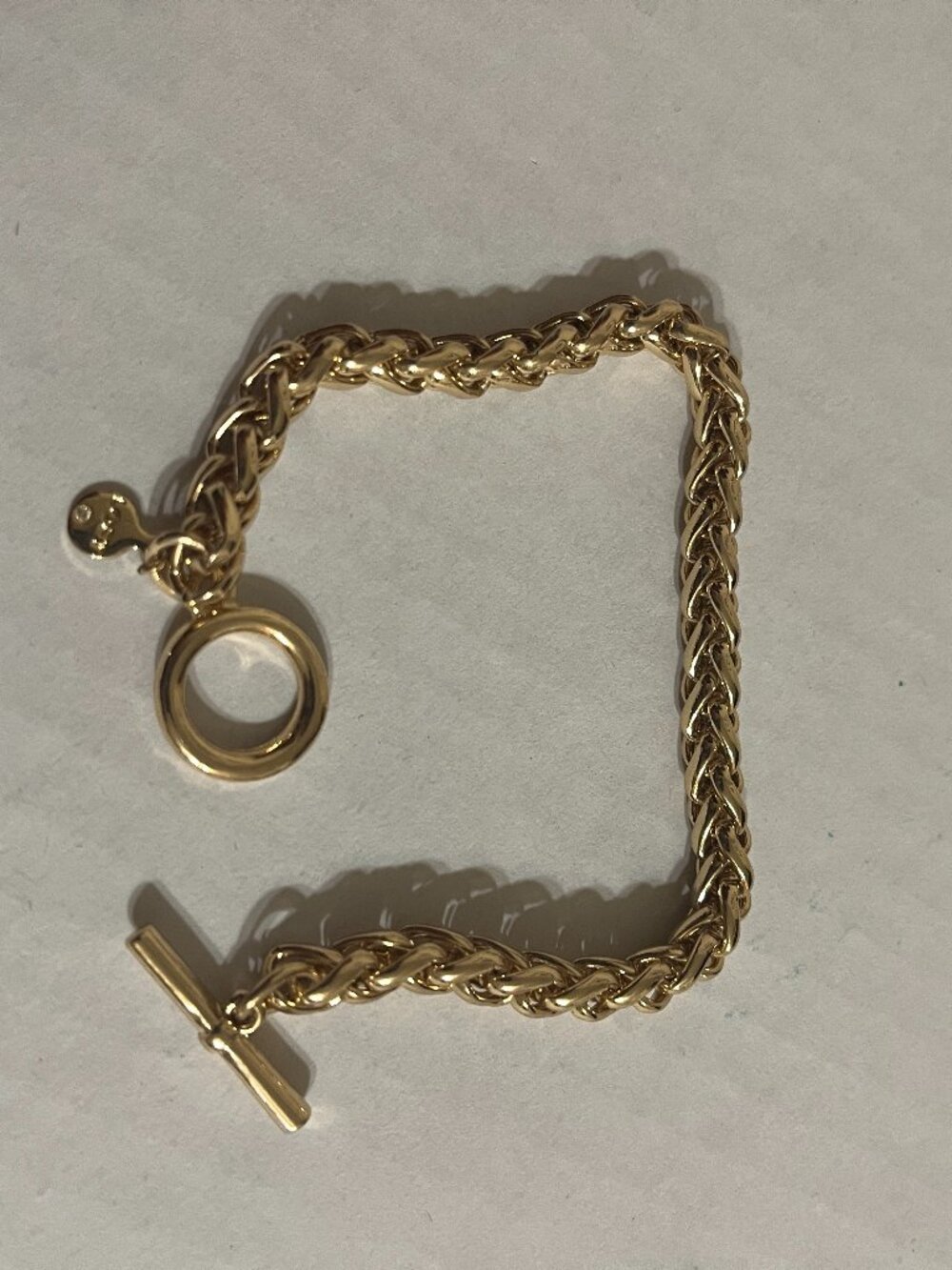 LOFT Chain Link Bracelet Gold Tone T-bar toggle clasp